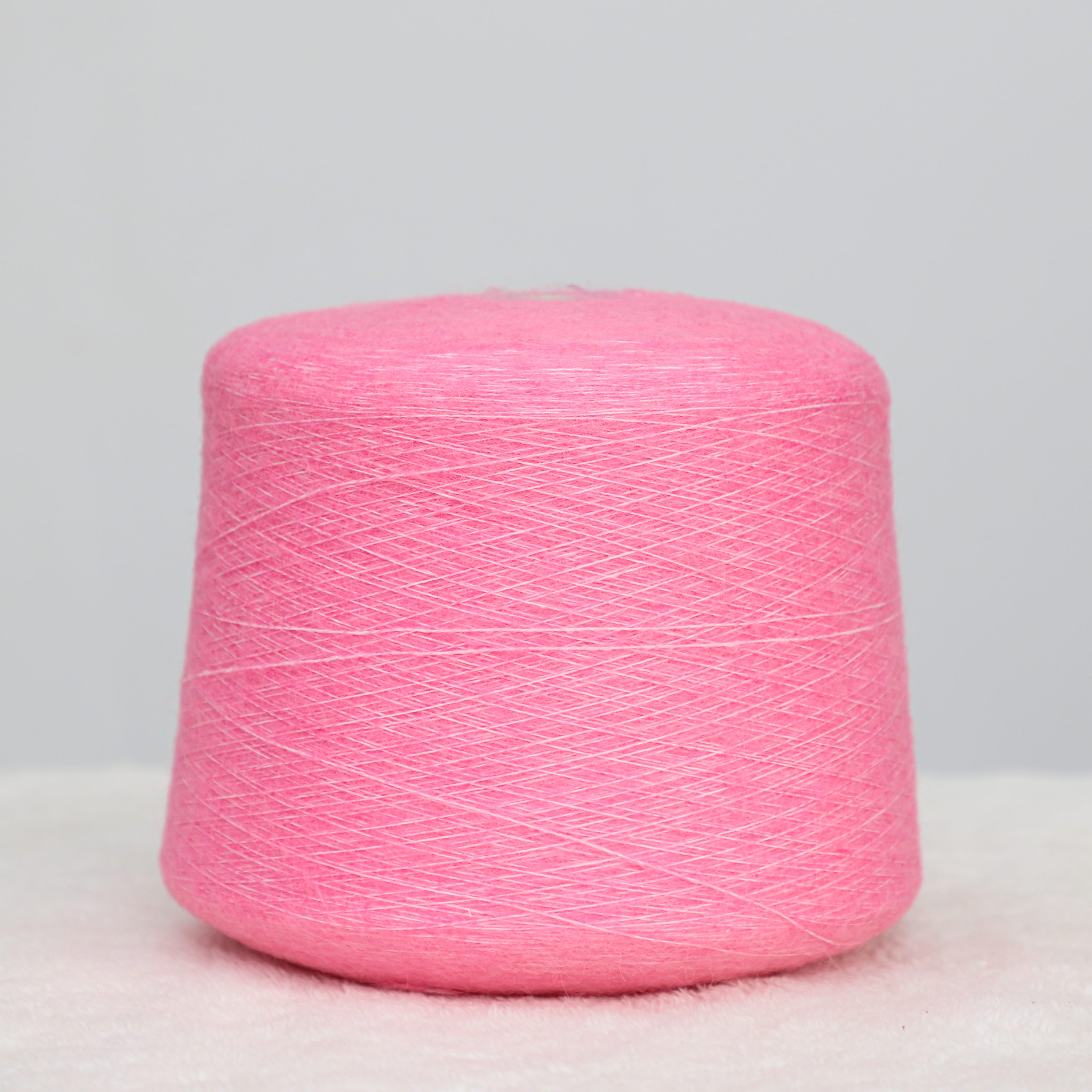 Mossy 70%Polyester 12%Acrylic 12%Nylon 6%Spandex  10.5NM/1 Pink