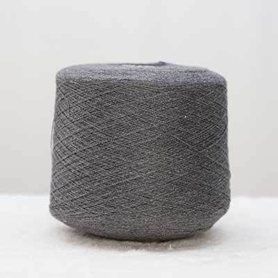 Semi Worsted 60%Cotton 30%Nylon 10%Wool 26Nm/2 Grey