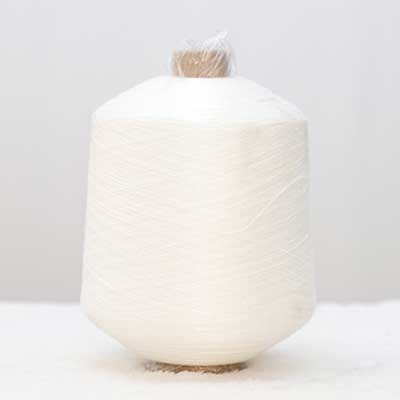 High Twist Core Spun Yarn 50%Viscose 28%PBT 22%Nylon 48Nm/2 Cream 